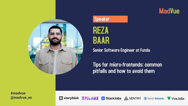 Reza Baar - Tips for micro-frontends: common pitfalls and how to avoid them